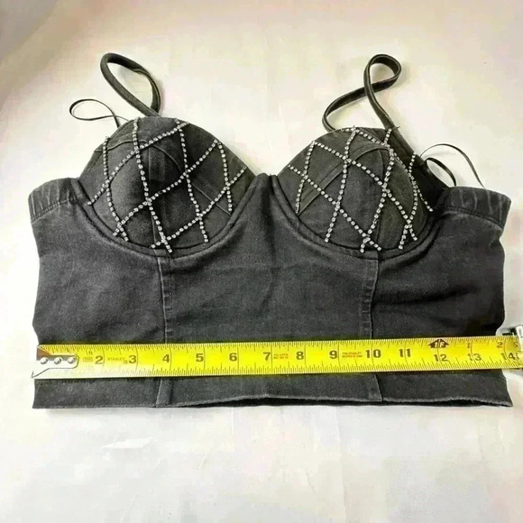 NWT -  Bundle - REEBOK Women's Radiant Aqua Strappy Sports Bra & Rhinestone Bar - Picture 5 of 9